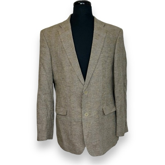 Tommy Hilfiger Other - Tommy Hilfiger Men’s Plaid Blazer Jacket Tan R42